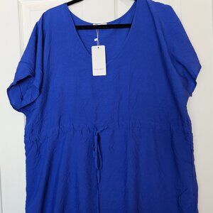 Ekouaer Blue Swim Cover Up Dress | Women’s XXL | NWT | Beach Coverup